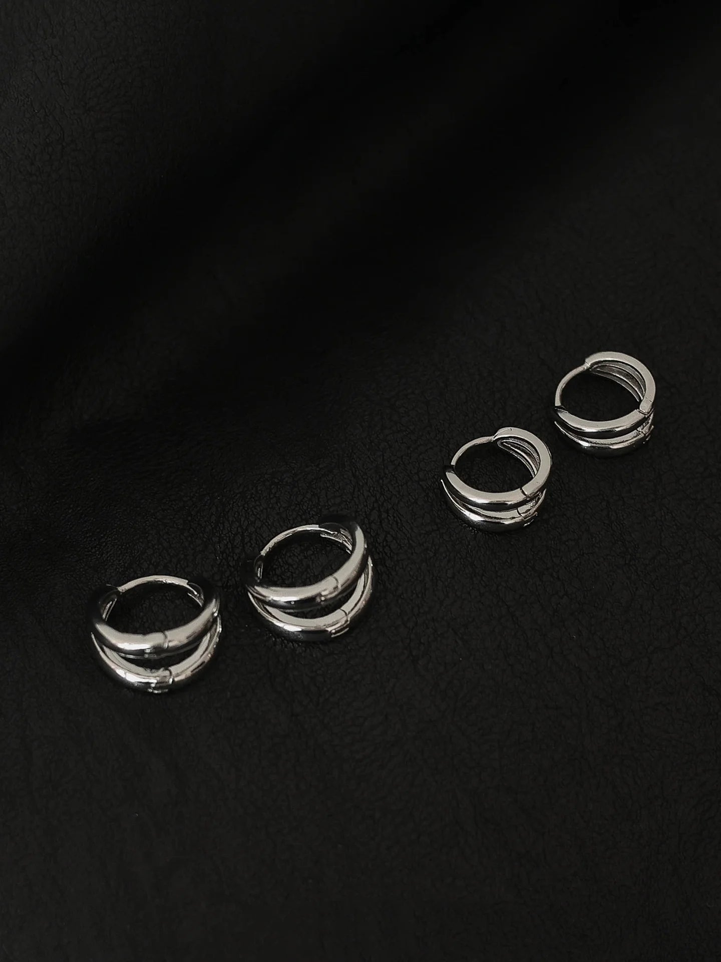 Sterling Silver round Earrings -
