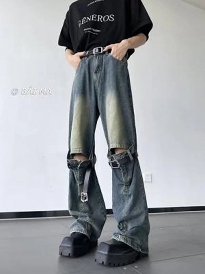 Men's Jeans Vintage Ripped Jeans -