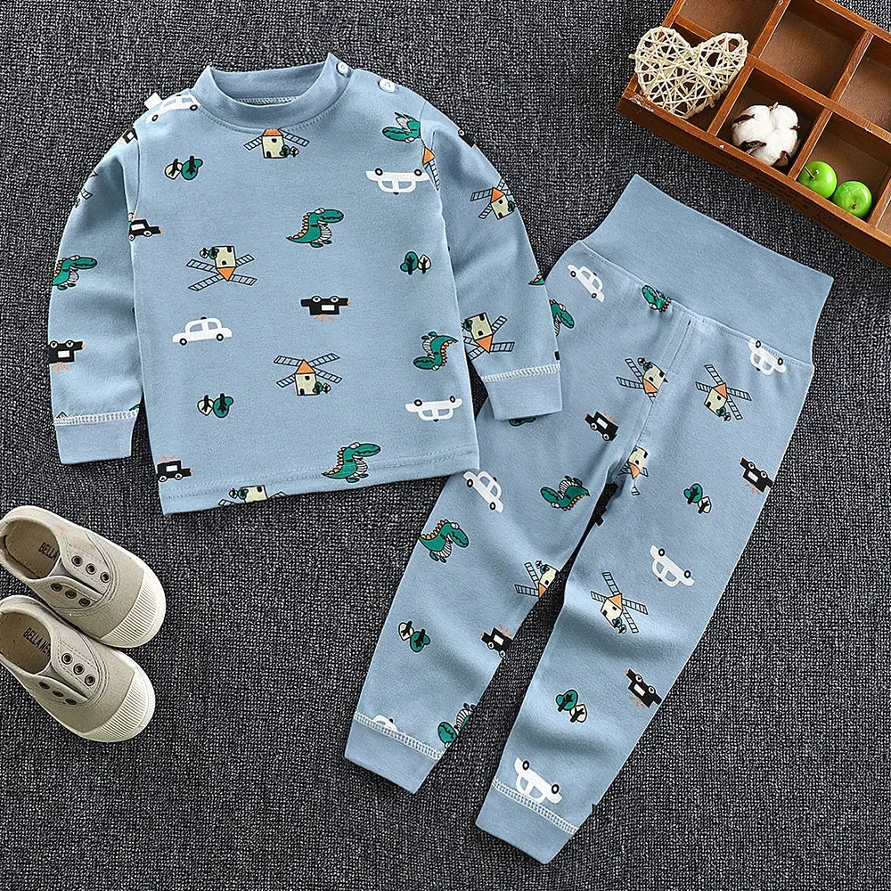 Children Pajamas Set High Waist Set for 1-6 Years Old -