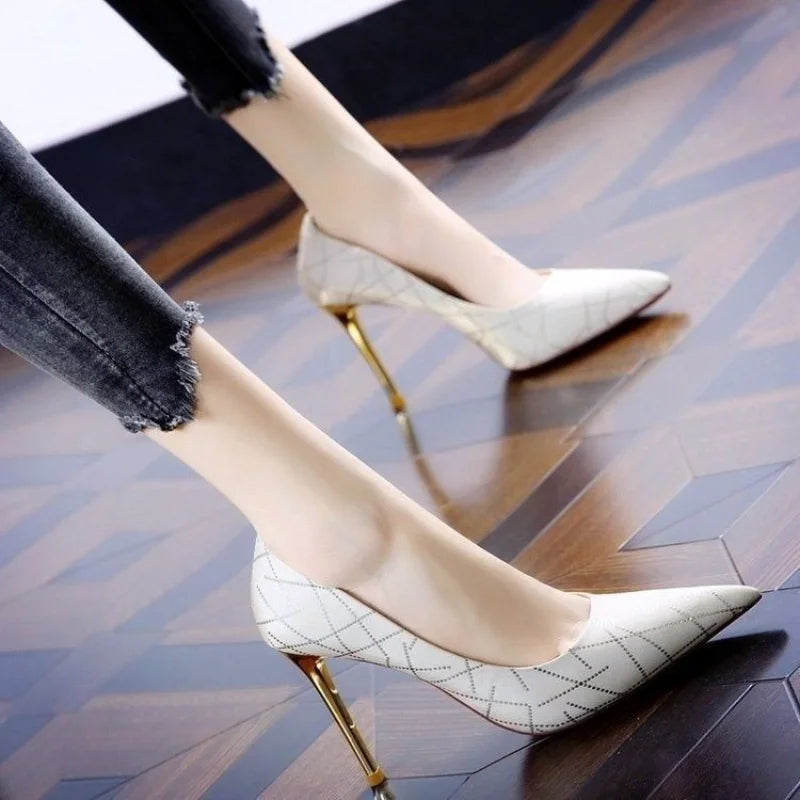 Shoes For Woman 2025 Pointed Toe Evening Women's Summer Footwear Sexy Super High Heel Spring Elegant Hot Offer Beau Today On A -