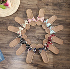 Ladies' Bohemian Style Bow Flower Linen Slippers Sandals Beach Shoes Home Shoes Beach Slippers Indoor Non Slip Shoes 2024 -