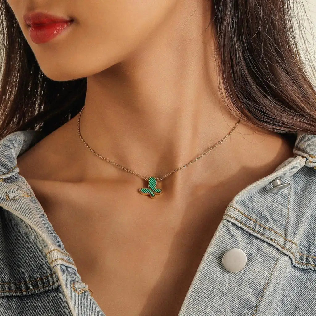 Multilayer Vintage Butterfly Necklace For Women -