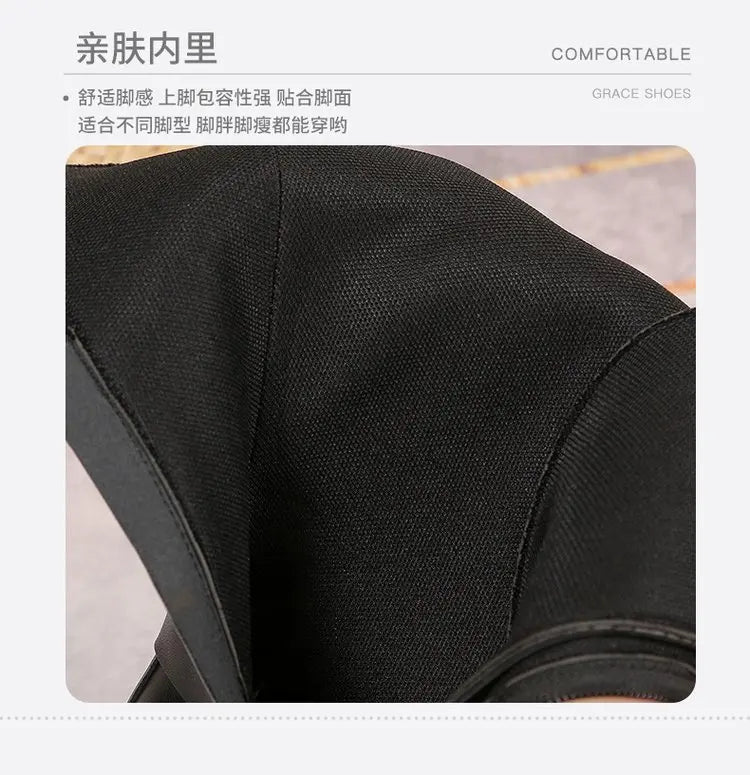 Plus Size 43 Autumn Women Boots Buckle Round Toe Wedges Platform Boots Punk Goth INS Women Street Shoes Combat Boots for Women -