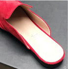 Female Simple Sewing Plain Shoes Outdoor Pointy Toe Slides Camel Blue Soft Sole Wide Fitting 48-33 2022 New Arrivals De Mujer -