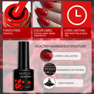 Explore your creativity with this comprehensive set of 129 colors of 7ML nail gel polish. Perfect for nail art enthusiasts, these semi-permanent colors allow for endless possibilities and stylish designs. -