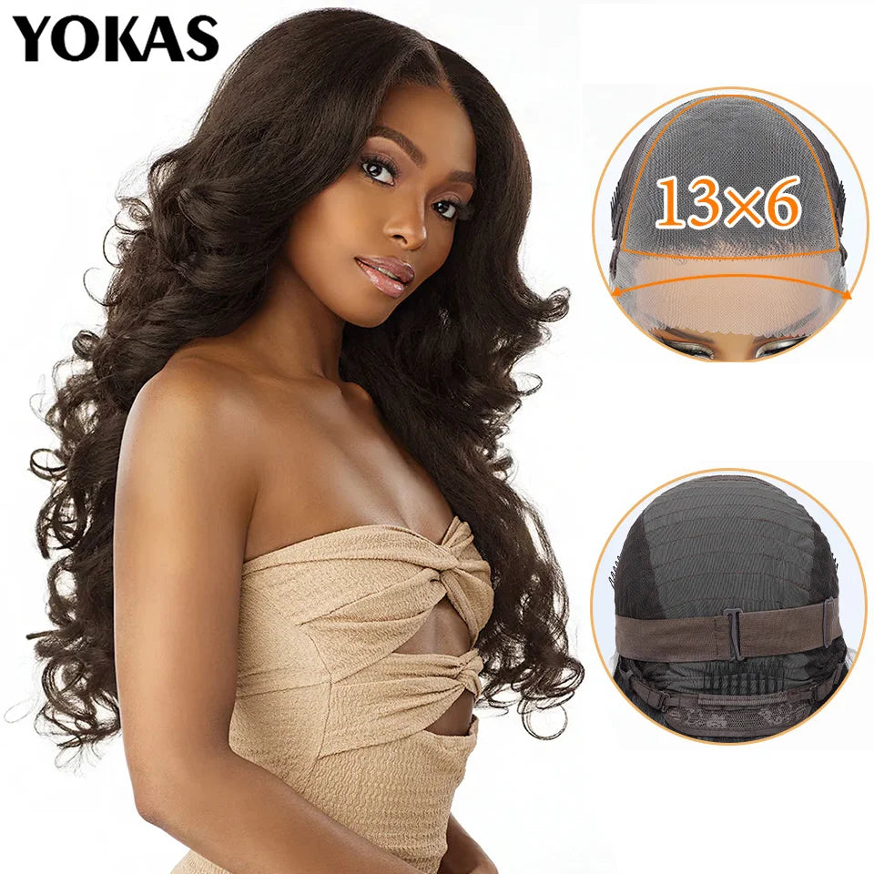 Achieve a stunning look with this Latisha curly 13x6 lace frontal wig. Featuring pre-plucked hairline and baby hair, this wig offers a natural and stylish appearance for a flawless finish. -