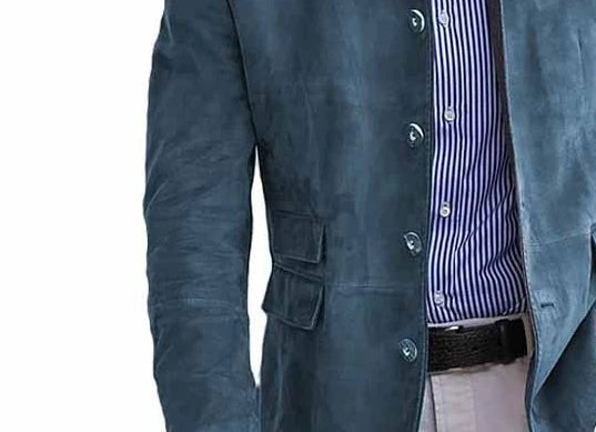 Upgrade your casual look with this single-breasted suede blazer for men—perfect for adding a touch of sophistication to your everyday style! -