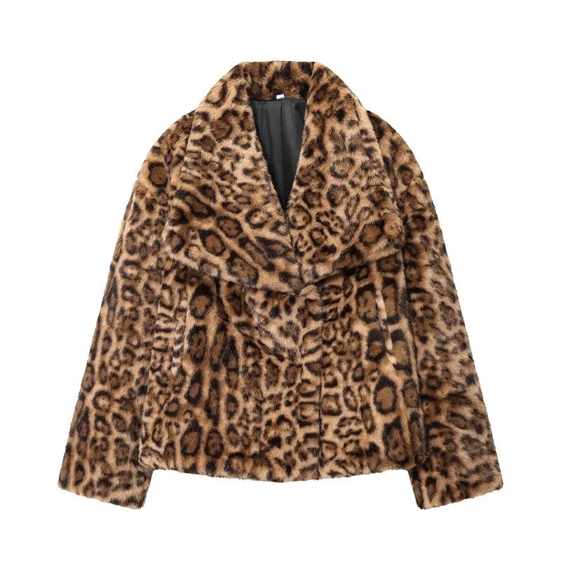 Fur Coat Plush Fluffy Women's -