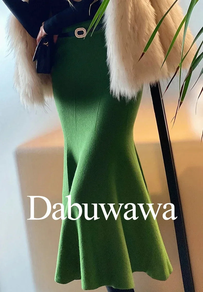Stay cozy and chic with these fashionable women's long knitted skirts—perfect for stylish comfort all season! -