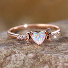 Rose Gold Silver Color Rings -
