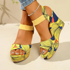 Shoes for Women 2025 New Women Wedge Sandals Retro Ethnic Printing Platform Sandals Ladies Casual Comfortable Outdoor Sandals -