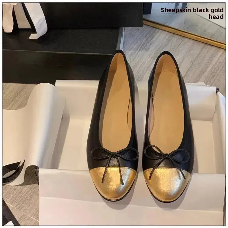 Women's Flat Shoes Knot Design -