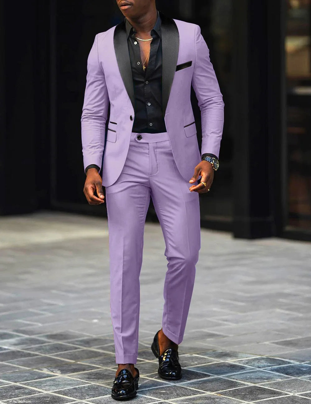 Men's Business Casual Two-piece suit -
