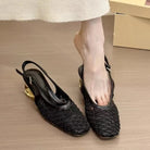 Square Head Mesh Cloth Breathable Sandals -