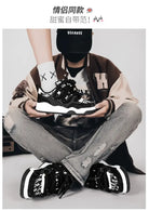 Big Size 36-47outdoor Trendy Couple Style Walking Shoe Student White Board Men's Sneakers Running Hiking Tennis Boy Shoes Casual -