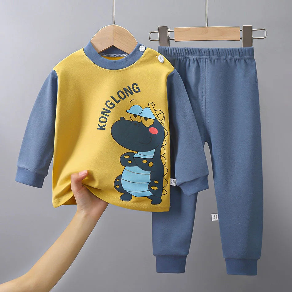Cotton Children Pajamas Sets (Unisex) -