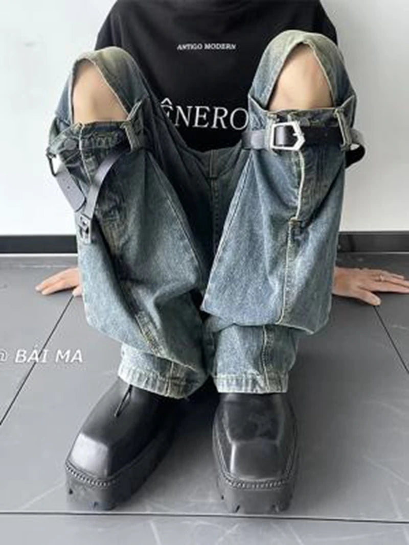 Men's Jeans Vintage Ripped Jeans -