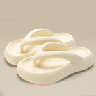 Thick soled flip flops with increased height 2024 new beach women's summer walking slippers -
