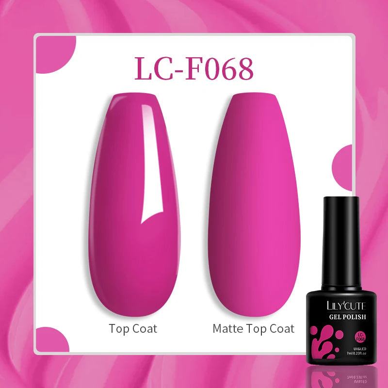 Explore your creativity with this comprehensive set of 129 colors of 7ML nail gel polish. Perfect for nail art enthusiasts, these semi-permanent colors allow for endless possibilities and stylish designs. -