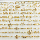 30pc/Lot Gold Color Finger Rings for Woman -