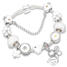 Pink Heart To Heart Beads Charm Bracelets -