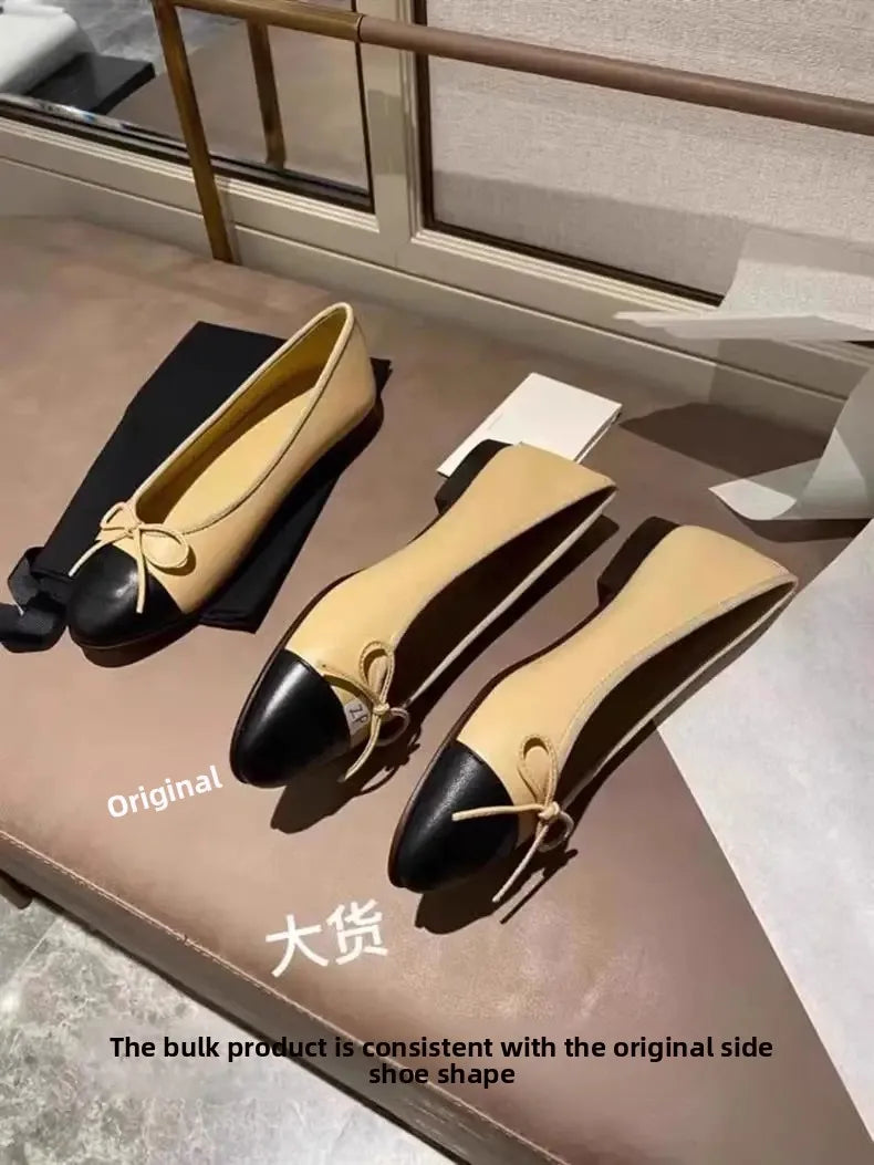 Women's Flat Shoes Knot Design -