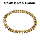 10 Pcs Cuban Bracelet Stainless Steel -