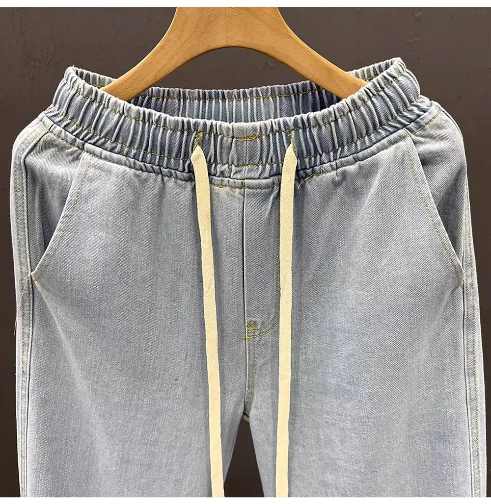 Men's Casual Loose Straight Leg Jeans -