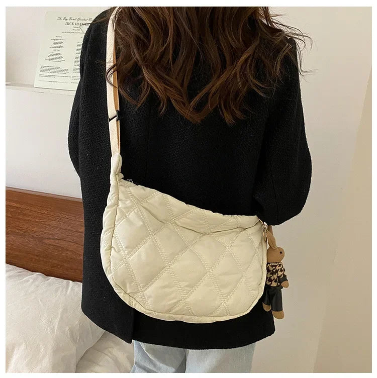 Carry your essentials in style with these embroidery crossbody bags Featuring a large capacity and a shoulder strap, these handbags are both fashionable and functional—an ideal accessory for any outfit. -