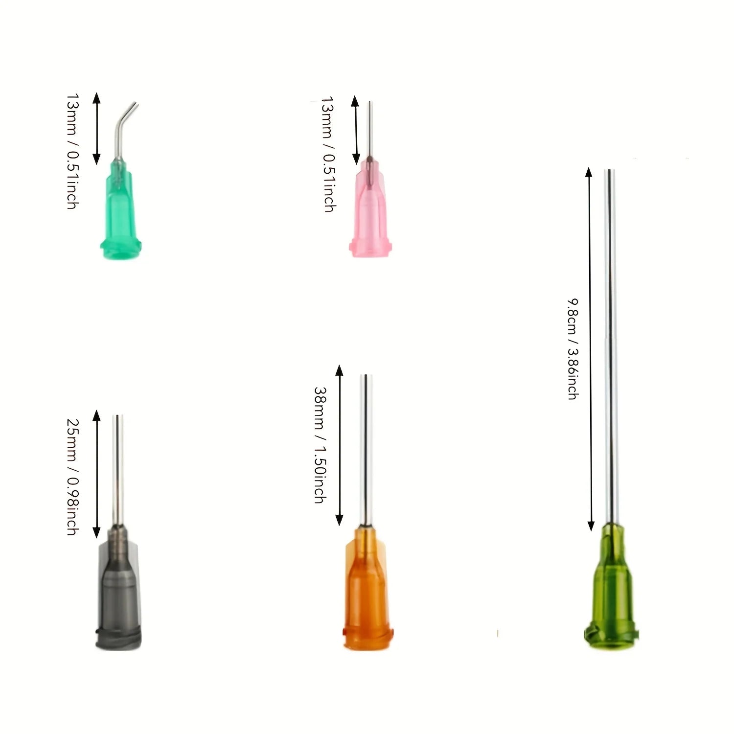 Glue Applicator Syringe with Blunt Tip Needle and Cap, for Liquid, Glue, Ink, Perfume, Lip Gloss Making -