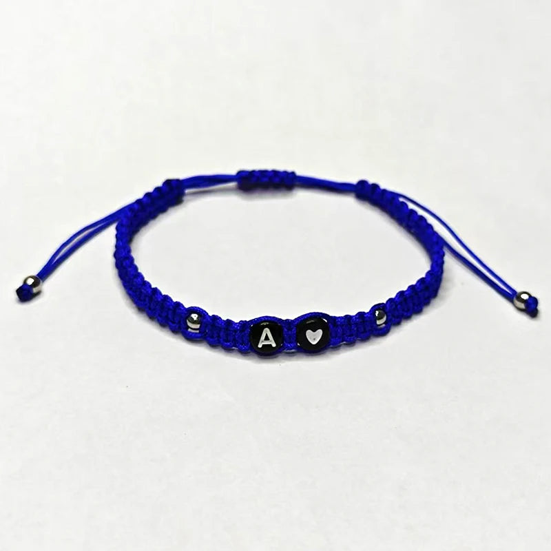 26 Alphabet Initials Heart Bracelet -