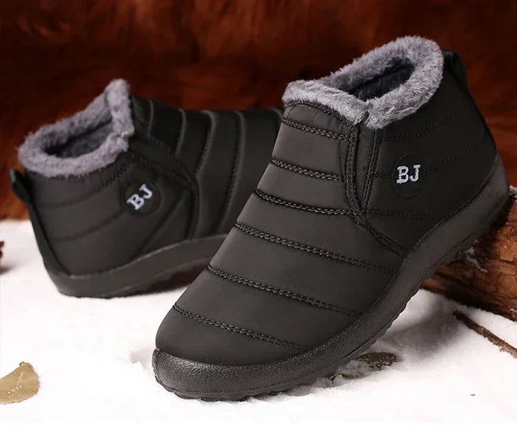 Women Boots Slip On Winter Shoes For Women Waterproof Ankle Boots Winter Boots Female Snow 2024 Black Femininas -