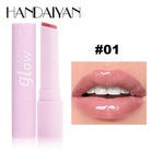 Handaiyan Long Lasting Lipstick Waterproof Moisturizing MIrror Watery Jelly Lip Stick Lip Plumper Lip Balm Makeup -