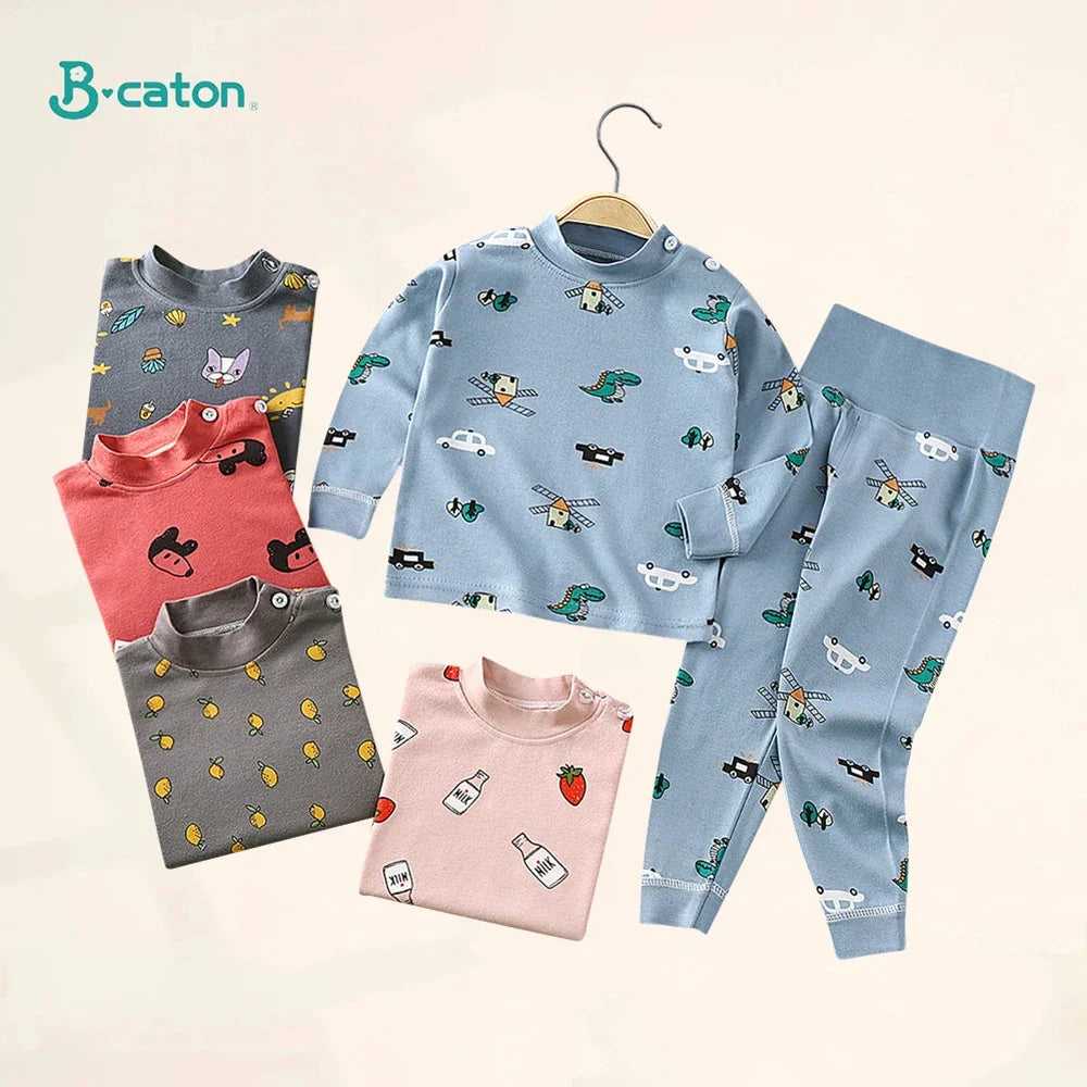 Children Pajamas Set High Waist Set for 1-6 Years Old -