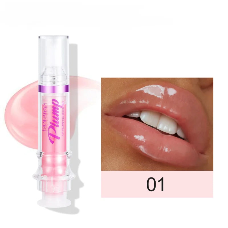 Lip Plumping Booster Lasting Sexy Plumper Glitter Red Nude Lipstick Liquid Waterproof Moisturize Oil Lipgloss Makeup Lip Care -