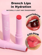 Handaiyan Long Lasting Lipstick Waterproof Moisturizing MIrror Watery Jelly Lip Stick Lip Plumper Lip Balm Makeup -