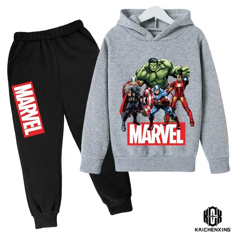 Marvel- Super Heros Hooded Pants Suit for Children -