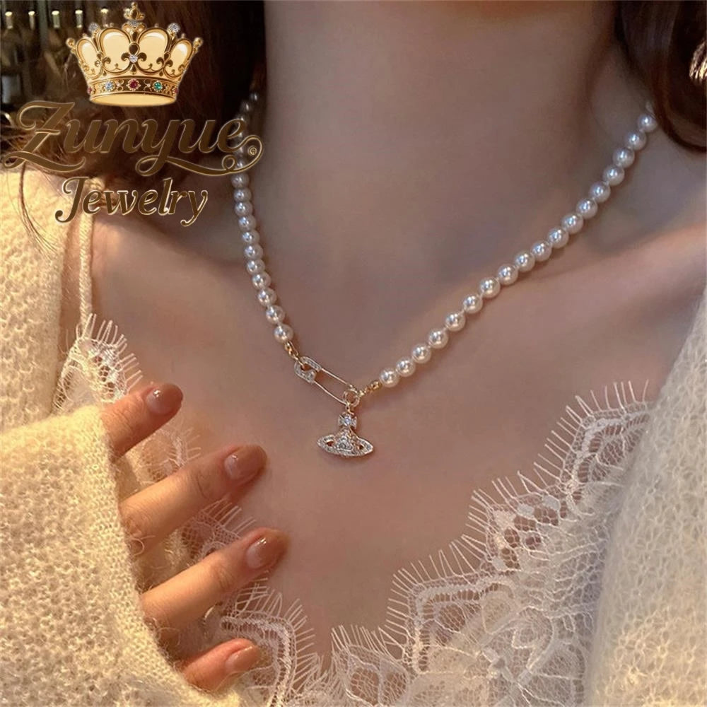 Natural Freshwater Pearl Necklace Exquisite High-end -