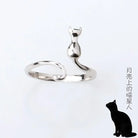 Sterling Silver Cat Rings -