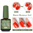 MEET ACROSS 15ml Magic Fast Nail Gel Polish Remover Clean UV Soak Off Semi Permanent Varnish Nail Art Removal Tools Manicure -