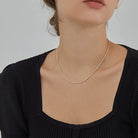 Sterling Silver Necklace Shiny -