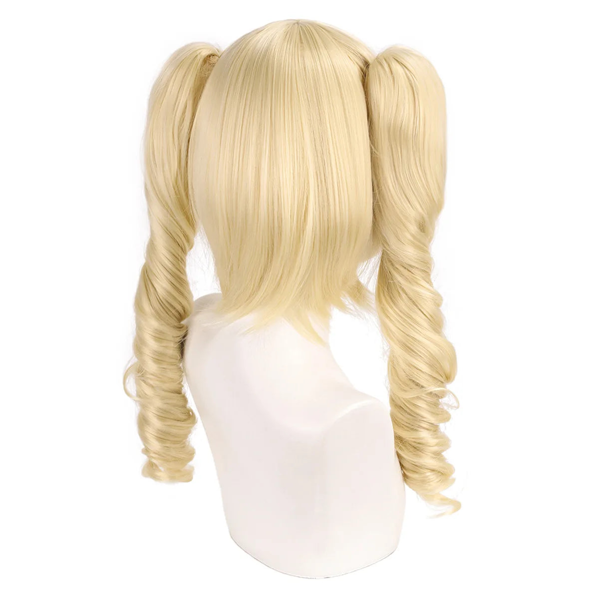 Synthetic HD Lace Pre Plucked Glueless Dual Ponytail Wig Bleached Knots Heat Resistant Hair for Mute girl Stella Cosplay Wig -