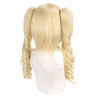 Synthetic HD Lace Pre Plucked Glueless Dual Ponytail Wig Bleached Knots Heat Resistant Hair for Mute girl Stella Cosplay Wig -