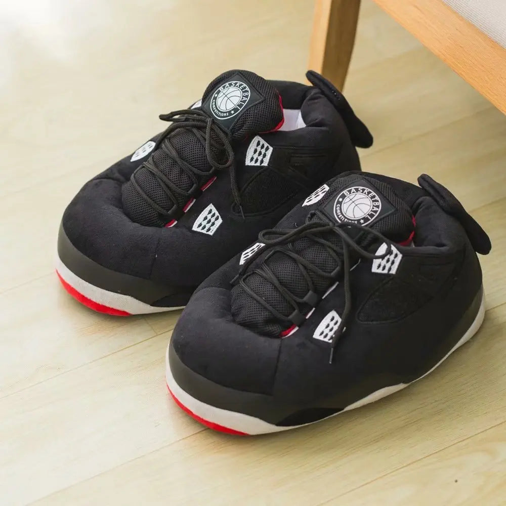 Unisex Winter Warm Home Slippers Women/Men One Size Sneakers Lady Indoor Cotton Shoes Woman House Floor Sliders Ladies Slippers -