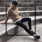Mens Jeans Ripped & Stretch -