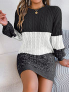 Women's Knitted Sweater Dress -