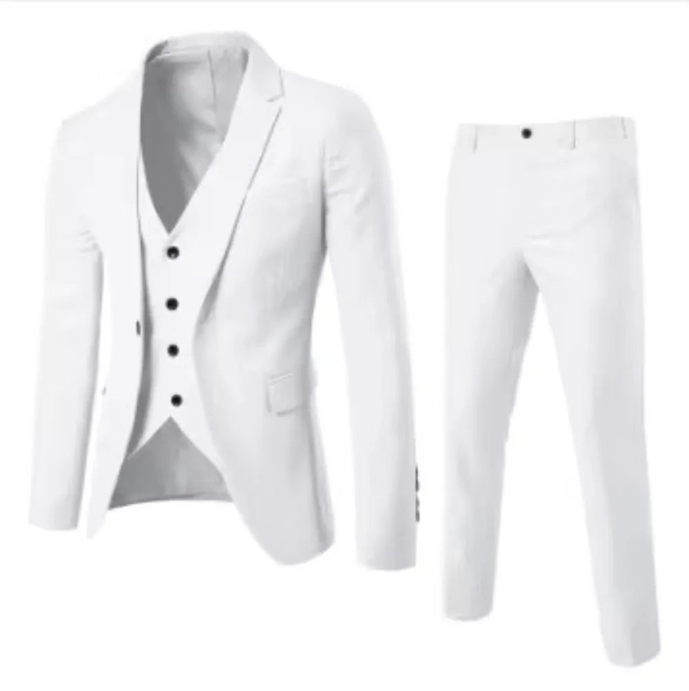 Step out in style with this men's single-button blazer—classic and sharp! -