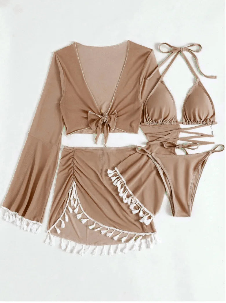Swimwear Woman Swimsuit Cover Up Bikini Sets -