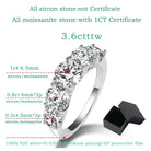 18k Plated 3.6CT Moissanite Rings\ -