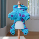 Dress your pet in adorable dinosaur-themed clothes to keep them warm and cozy. -